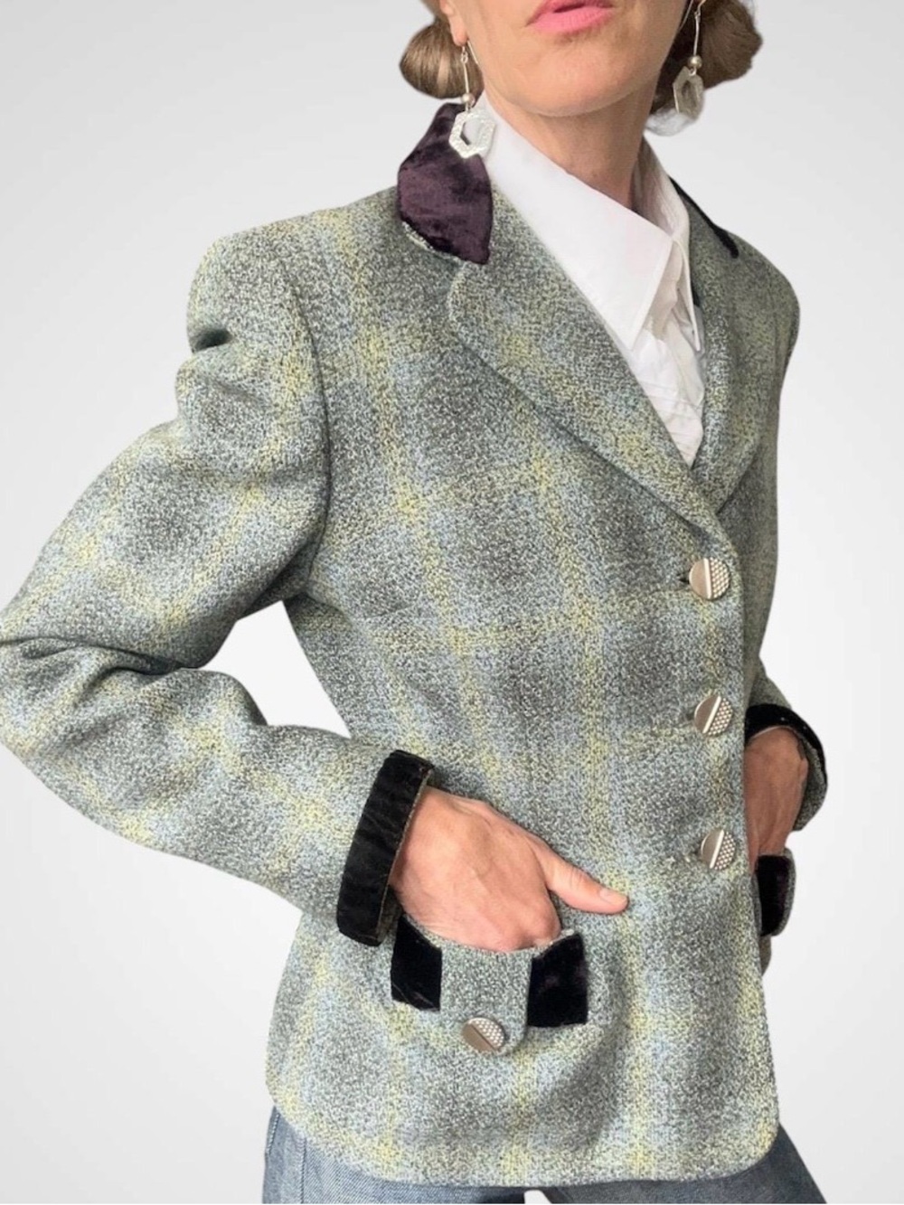 1940s Scottish Wool Tweed Blazer